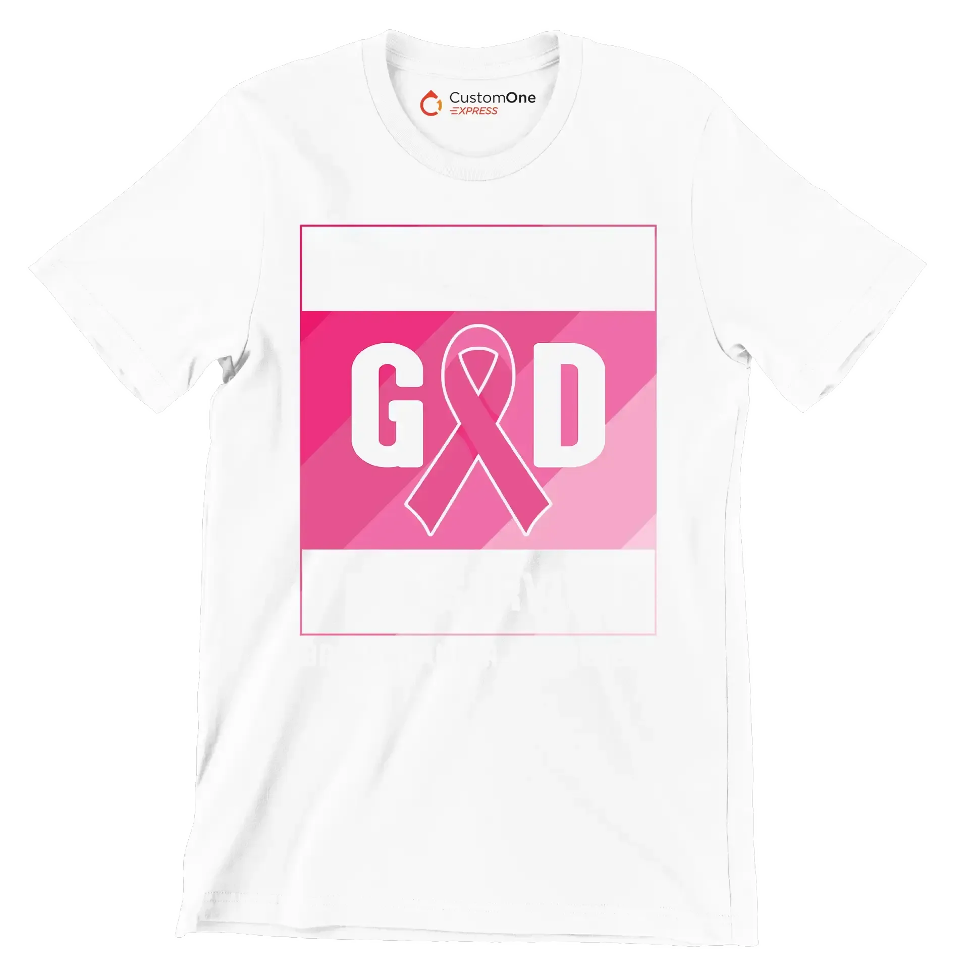 By the grace of god I_m a survivor breast cancer awareness - Breast Cancer Awareness T-Shirt-White-S-Custom One Express