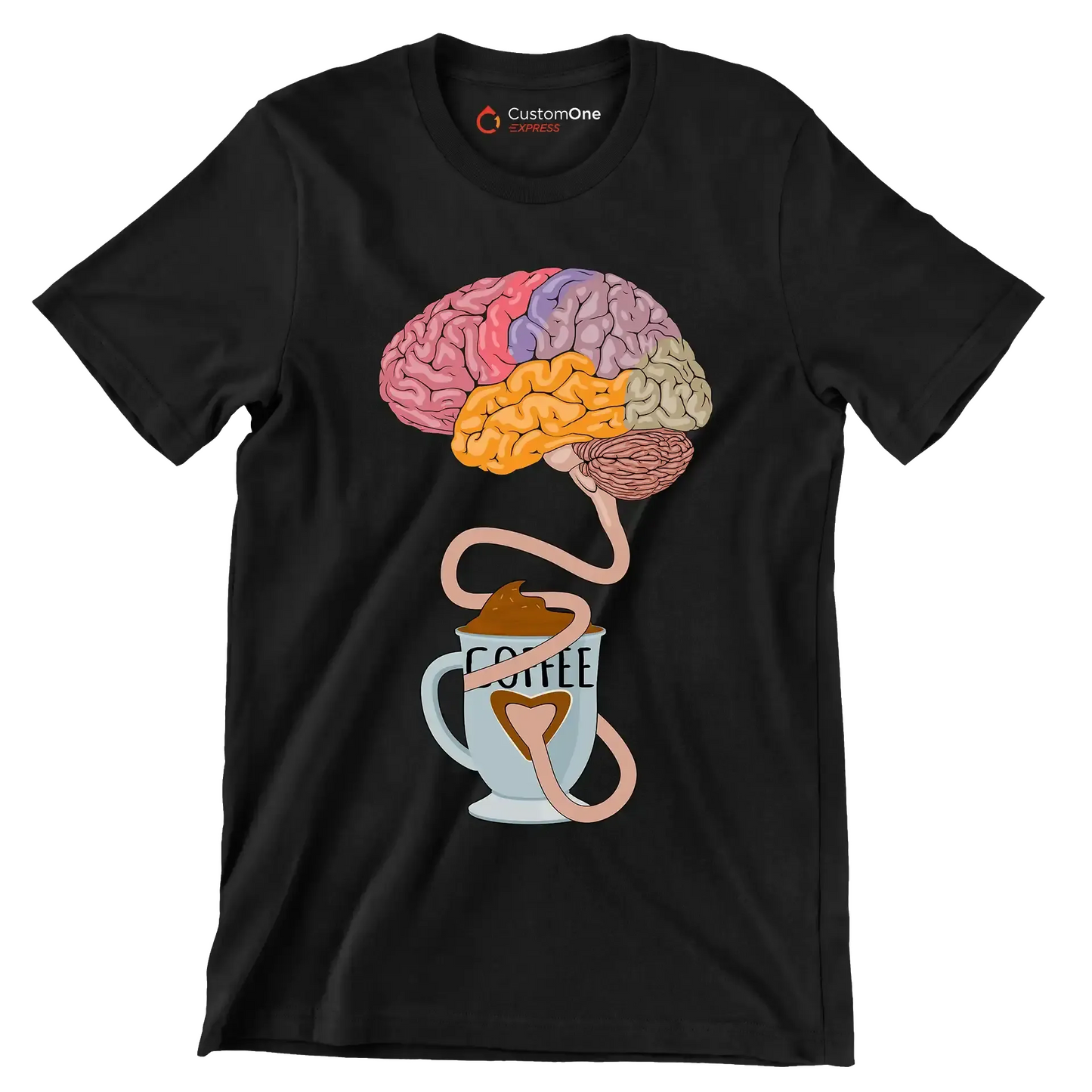 COFFEE - Coffee Themed T-Shirt-Black-S-Custom One Express