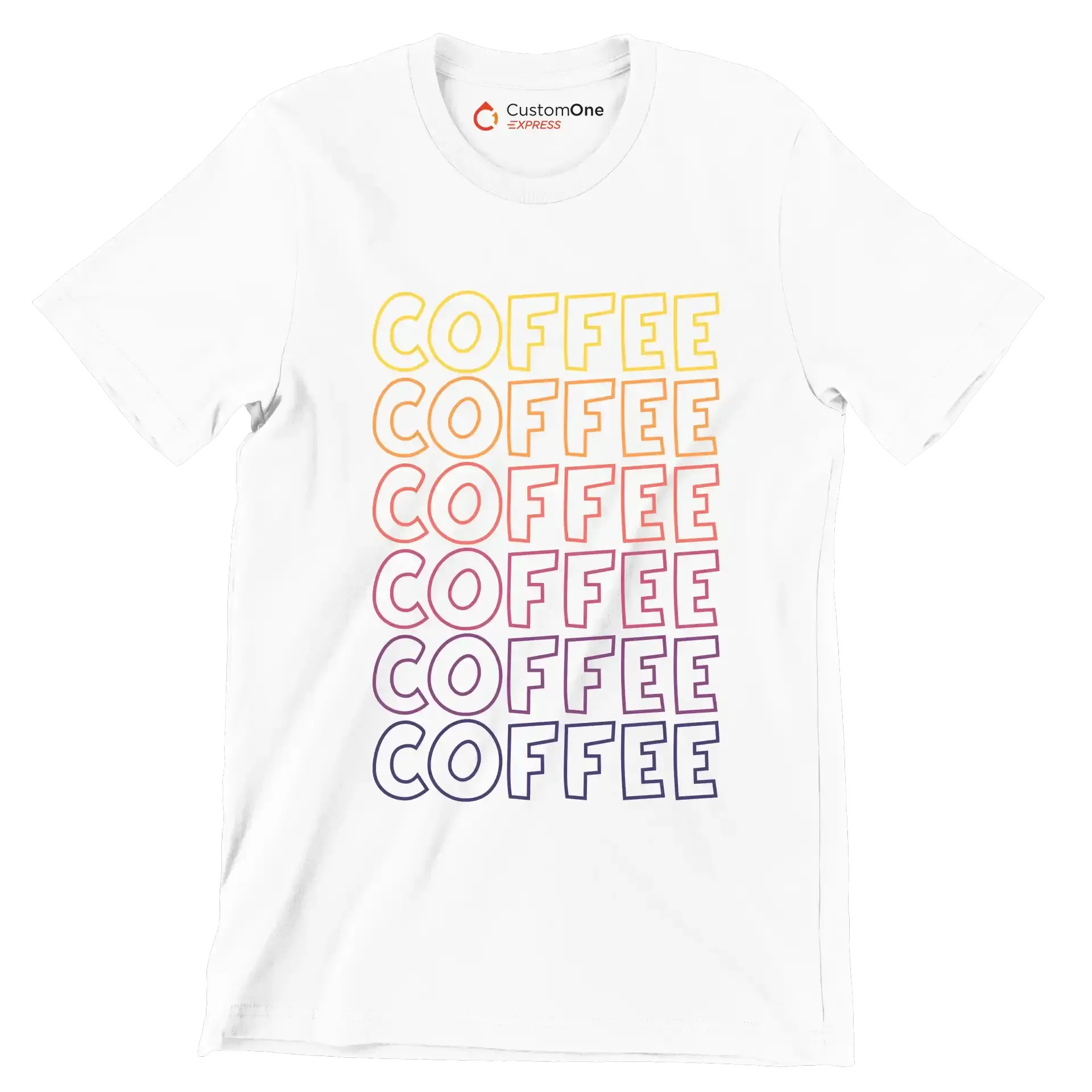 COFFEE - Coffee Themed T-Shirt-White-S-Custom One Express