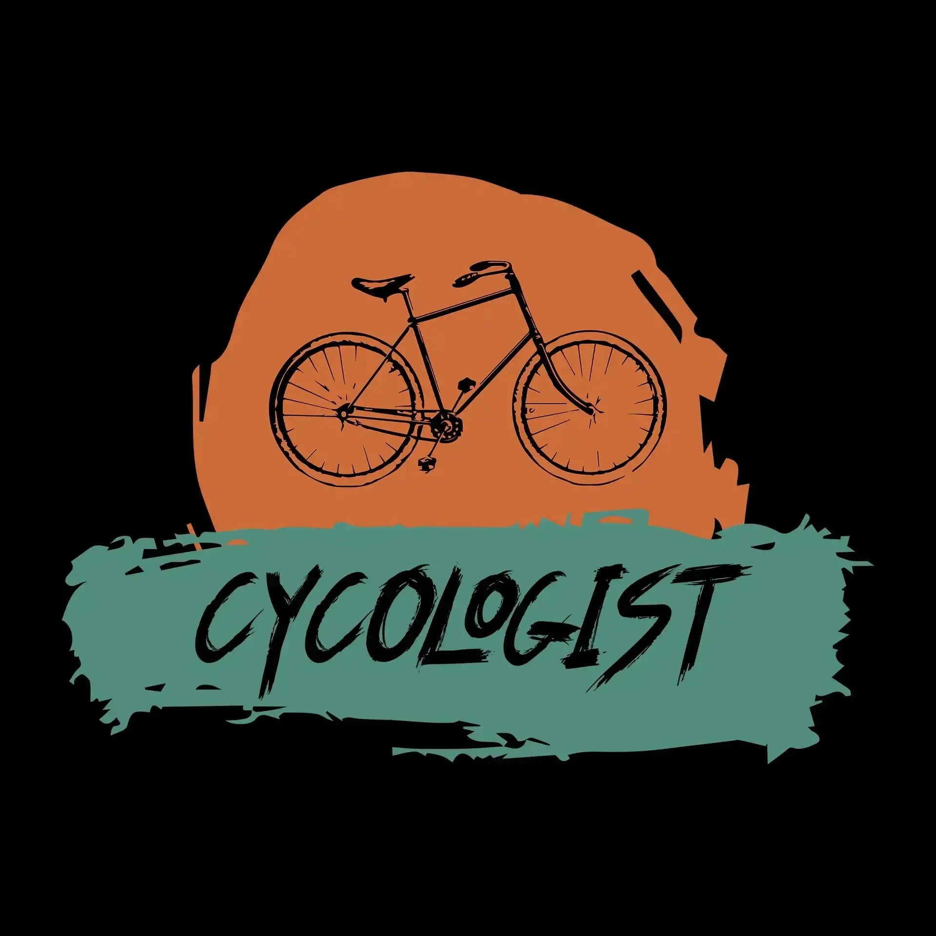 CYCOLOGIST - Bicycle Themed T-Shirt-Black-S-Custom One Express