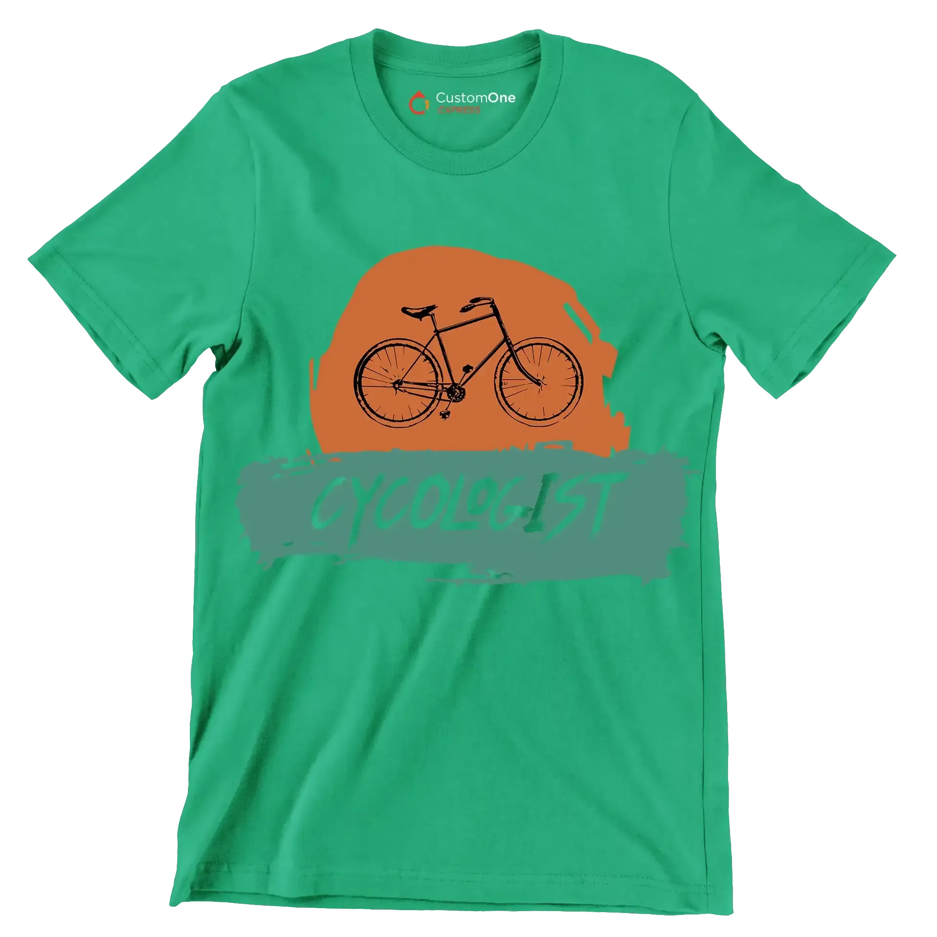 CYCOLOGIST - Bicycle Themed T-Shirt-Green-S-Custom One Express