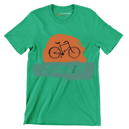 CYCOLOGIST - Bicycle Themed T-Shirt-Green-S-Custom One Express