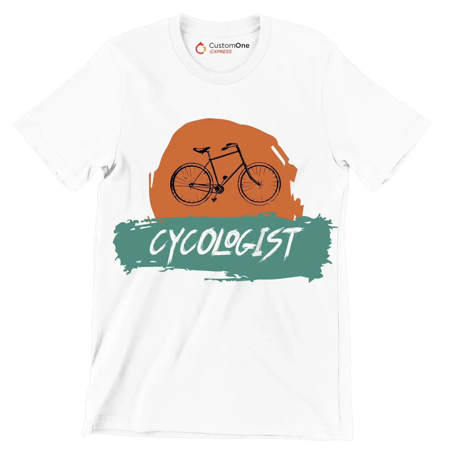 CYCOLOGIST - Bicycle Themed T-Shirt-White-S-Custom One Express