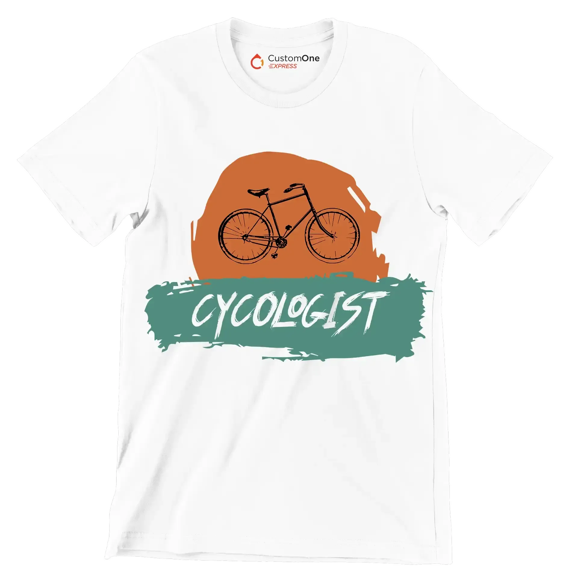 CYCOLOGIST - Bicycle Themed T-Shirt-White-S-Custom One Express