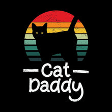 Cat Daddy Vintage Eighties Style - Cat Themed T-Shirt-Black-S-Custom One Express