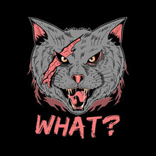 Cat What Funny Cat Lovers - Cat Themed T-Shirt-Black-S-Custom One Express