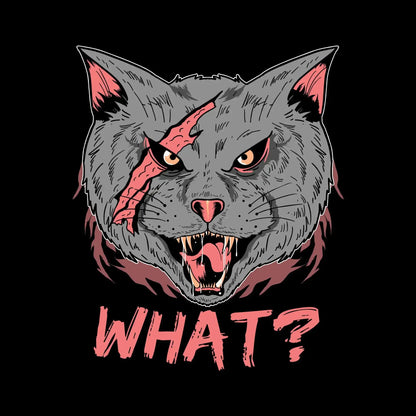 Cat What Funny Cat Lovers - Cat Themed T-Shirt-Black-S-Custom One Express