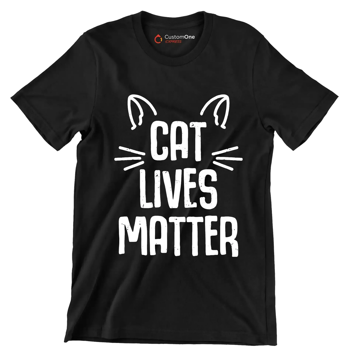Cat lives matter - Cat Themed T-Shirt-Black-S-Custom One Express