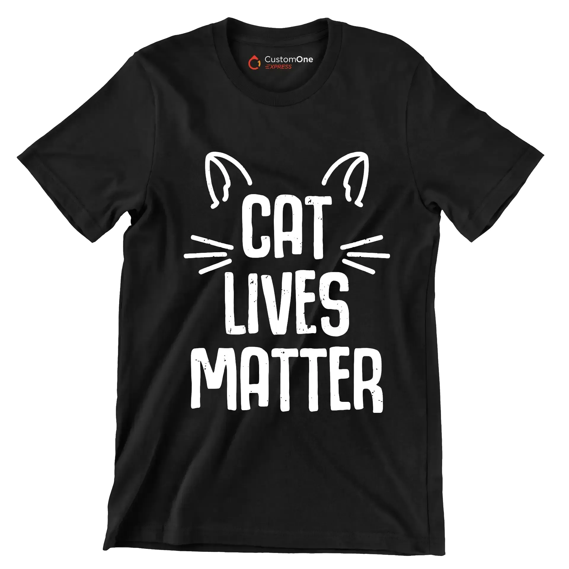 Cat lives matter - Cat Themed T-Shirt-Black-S-Custom One Express