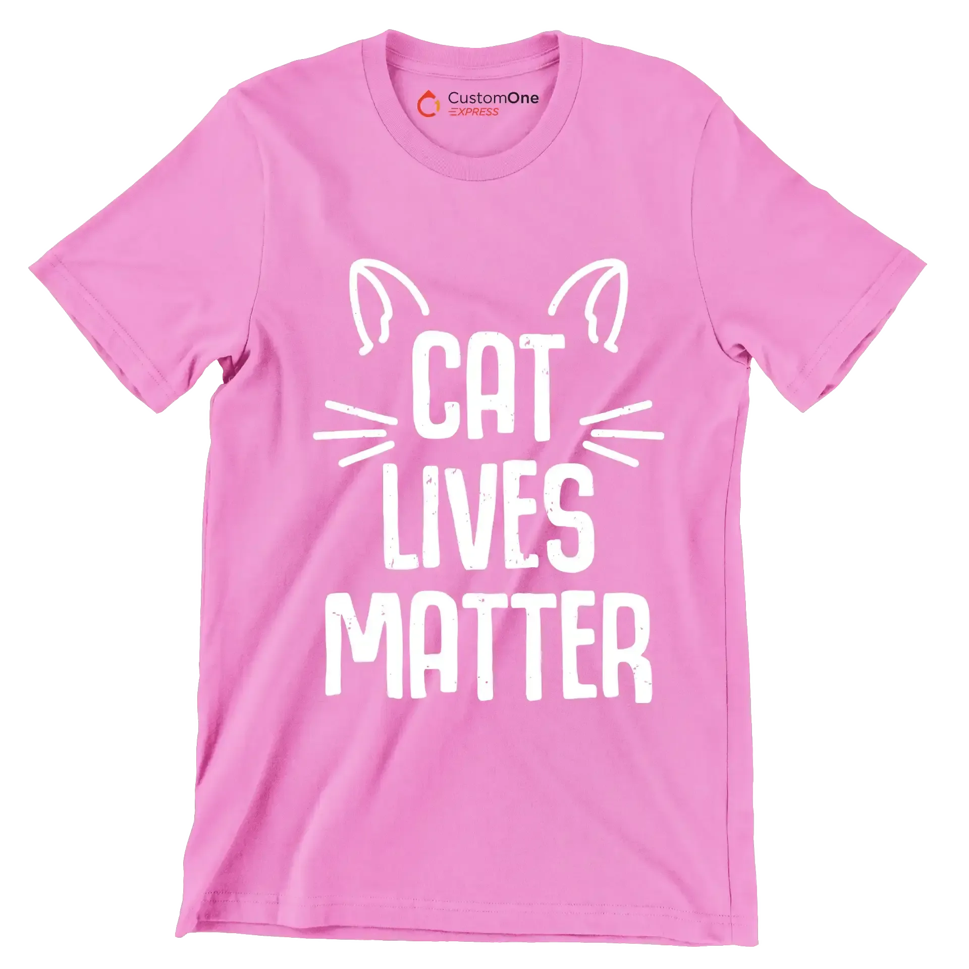 Cat lives matter - Cat Themed T-Shirt-Pink-S-Custom One Express