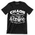Chaos and coffee = mylife - Sarcasm Themed T-Shirt-Black-S-Custom One Express