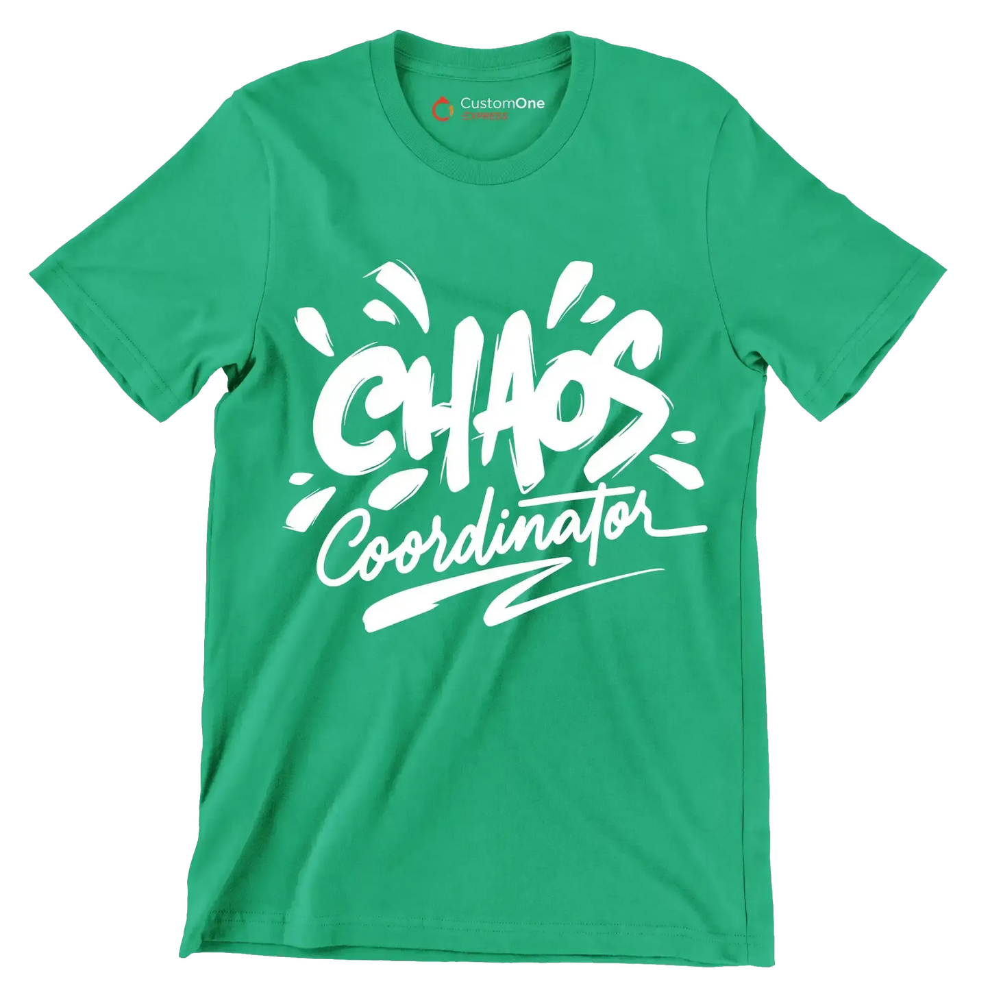 Chaos coordinator - Sarcasm Themed T-Shirt-Green-S-Custom One Express
