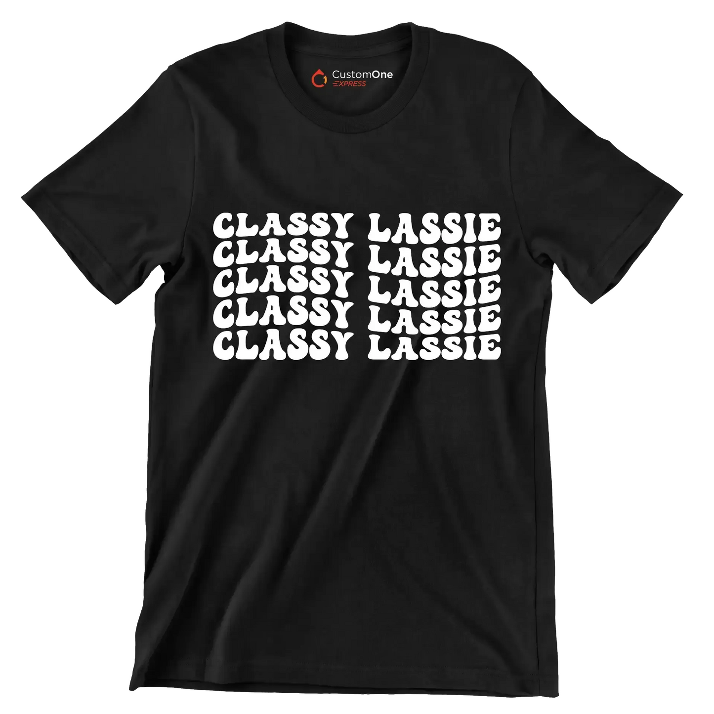 Classy Lassie - St. Patrick's Day T-Shirt-Black-S-Custom One Express