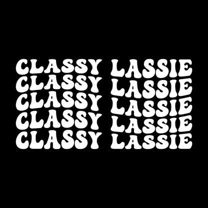 Classy Lassie - St. Patrick's Day T-Shirt-Black-S-Custom One Express