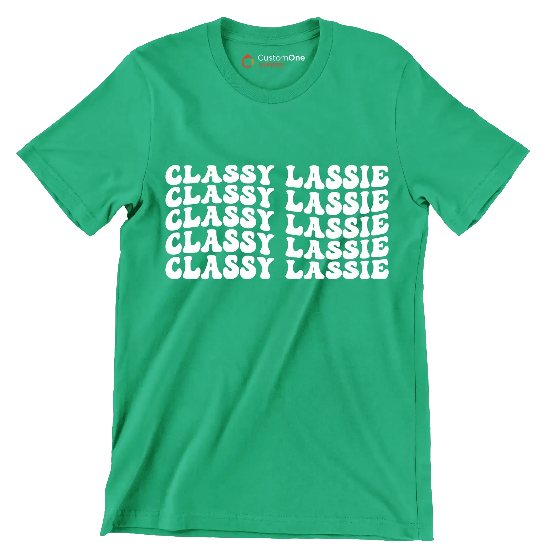 Classy Lassie - St. Patrick's Day T-Shirt-Green-S-Custom One Express