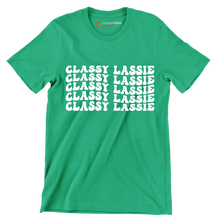 Classy Lassie - St. Patrick's Day T-Shirt-Green-S-Custom One Express