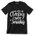 Classy not trashy - Sarcasm Themed T-Shirt-Black-S-Custom One Express