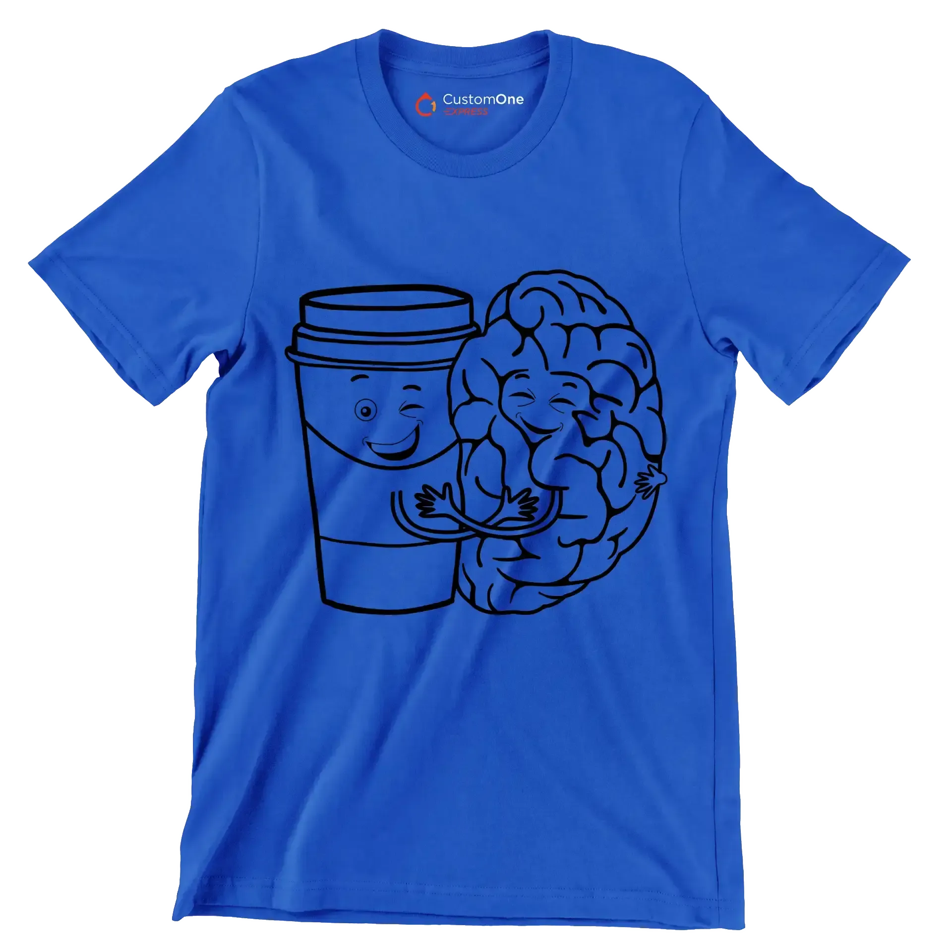 Coffee Mind - Coffee Themed T-Shirt-Blue-S-Custom One Express