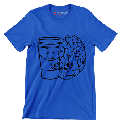 Coffee Mind - Coffee Themed T-Shirt-Blue-S-Custom One Express