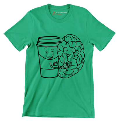 Coffee Mind - Coffee Themed T-Shirt-Green-S-Custom One Express