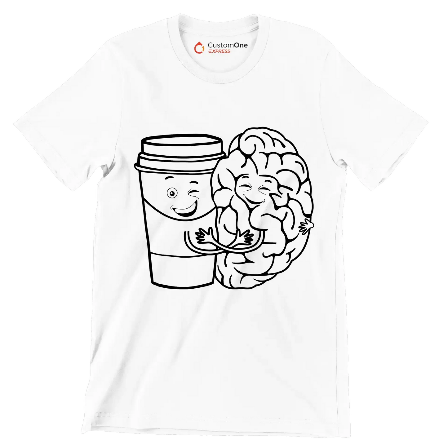 Coffee Mind - Coffee Themed T-Shirt-White-S-Custom One Express