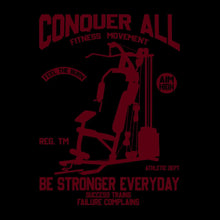 Conquer All Fitness Movement Feel The Burn Aim High Reg. Tm Be Stronger Everyday Athletic Dept Success Trains Failure Complains - Gym Themed T-Shirt-Pink-S-Custom One Express