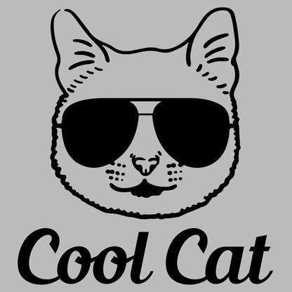 Cool cat - Cat Themed T-Shirt-Blue-S-Custom One Express