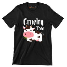 Cruelty free - Vegan Themed T-Shirt-Black-S-Custom One Express