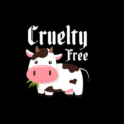 Cruelty free - Vegan Themed T-Shirt-Black-S-Custom One Express