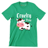 Cruelty free - Vegan Themed T-Shirt-Green-S-Custom One Express