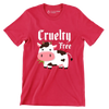 Cruelty free - Vegan Themed T-Shirt-Red-S-Custom One Express