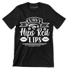 Curvy hips red lips - Sarcasm Themed T-Shirt-Black-S-Custom One Express
