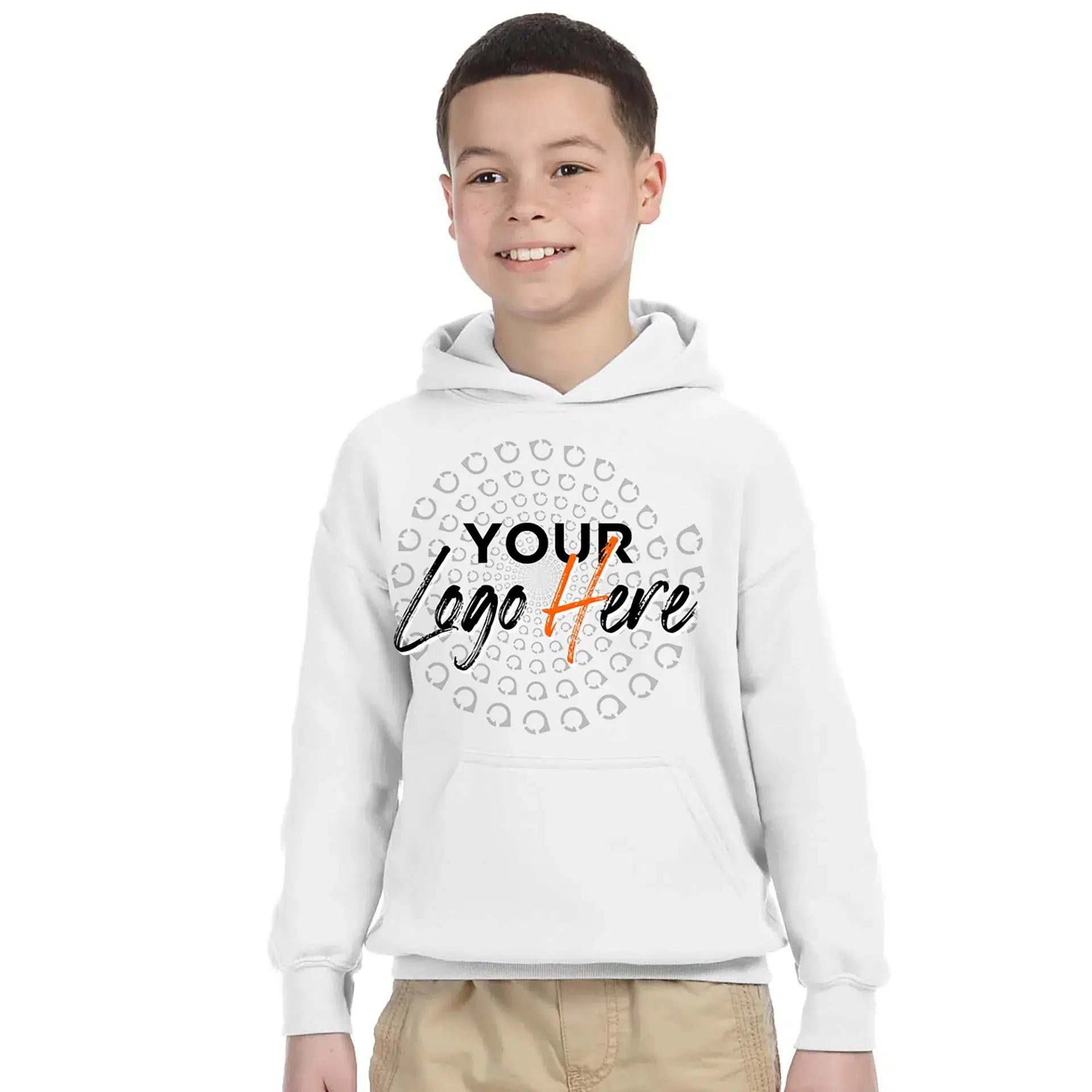 Custom Youth Hooded Sweatshirt - Unisex Gildan G185B