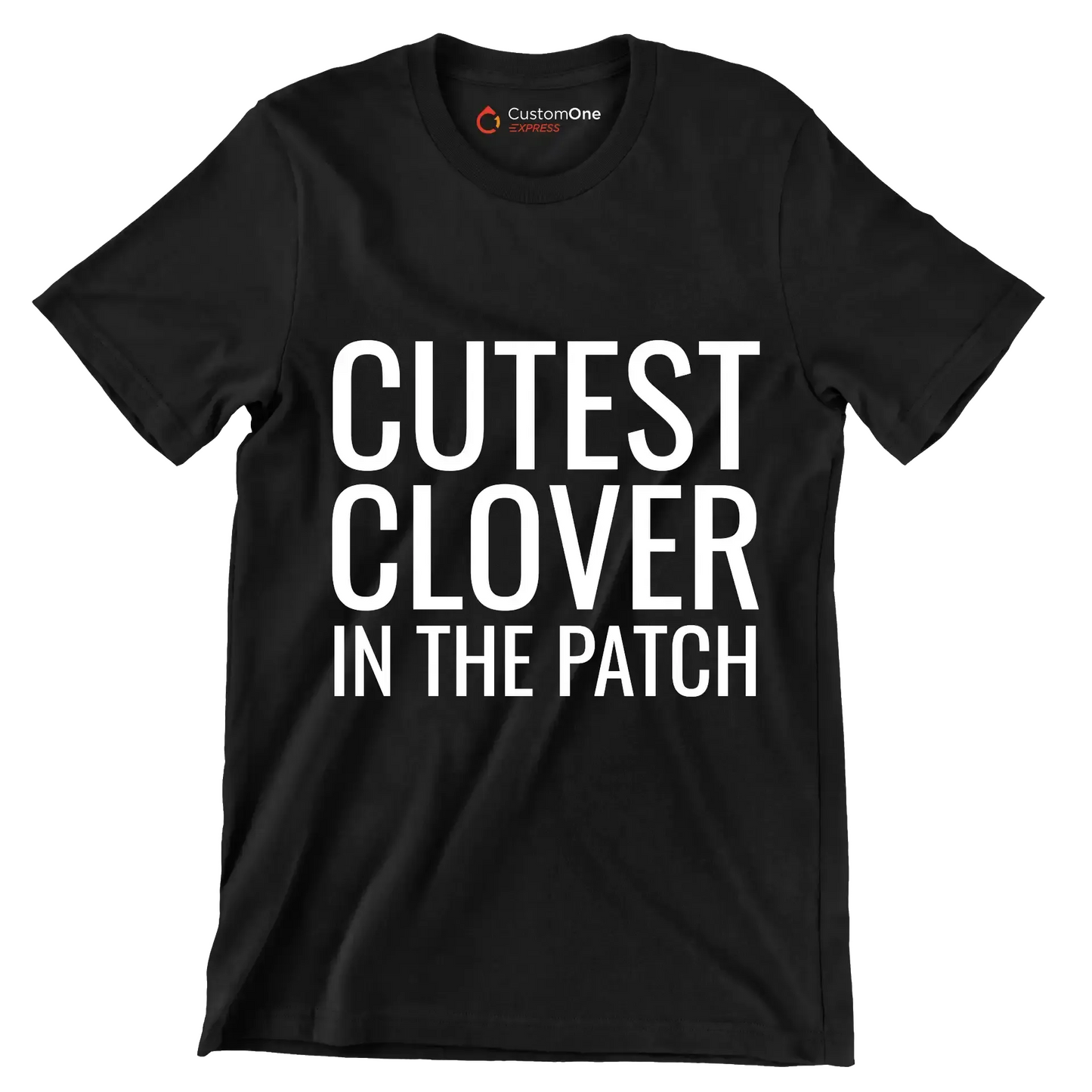 Cutest Clover In The Patch - St. Patrick's Day T-Shirt-Black-S-Custom One Express