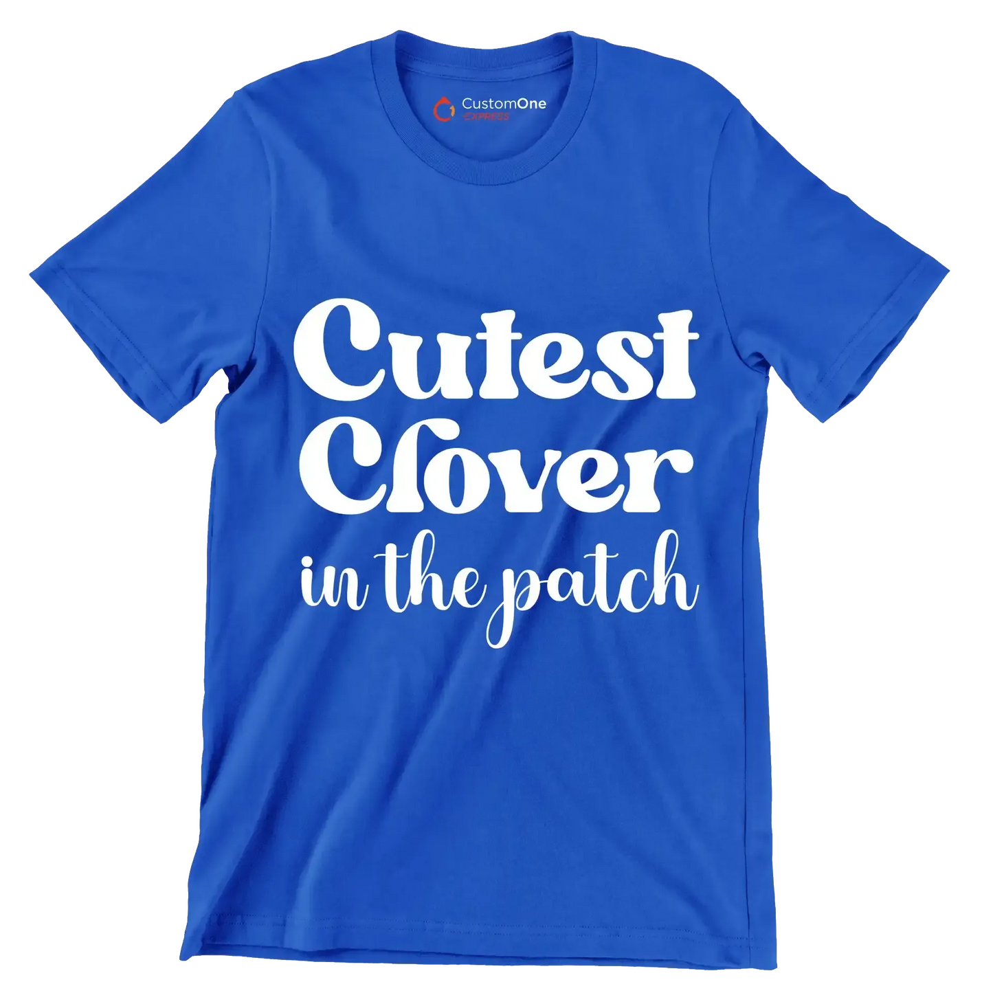 Cutest Clover In The Patch - St. Patrick's Day T-Shirt-Blue-S-Custom One Express