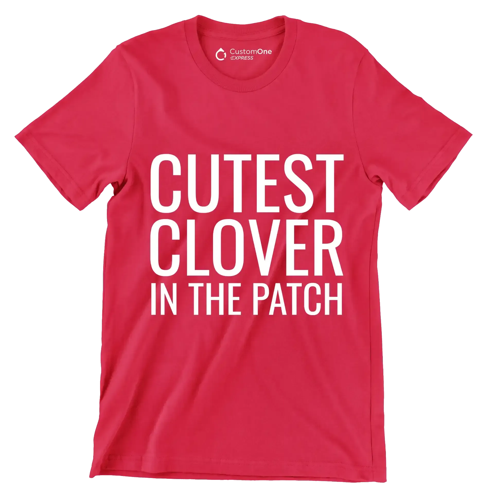 Cutest Clover In The Patch - St. Patrick's Day T-Shirt-Red-S-Custom One Express