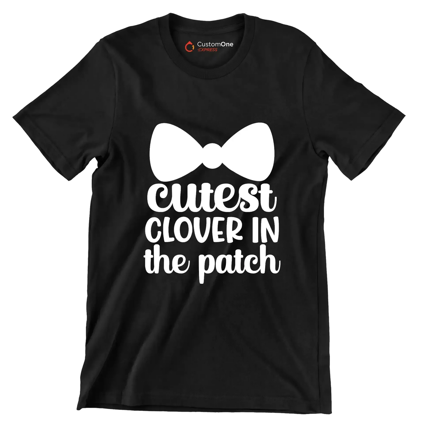 Cutest Clover in the Patch - St. Patrick's Day T-Shirt-Black-S-Custom One Express
