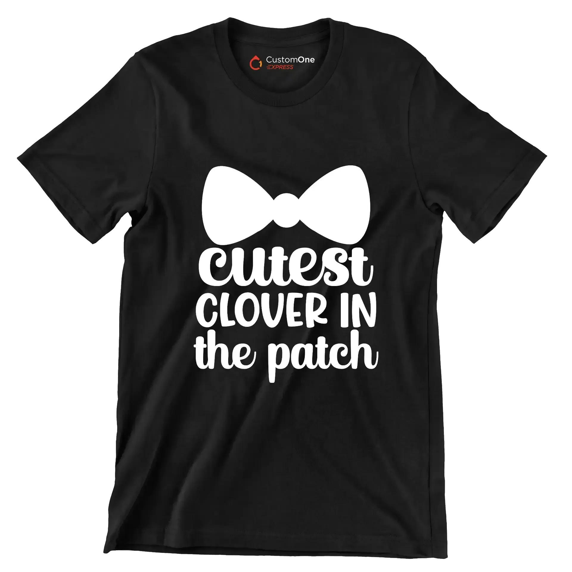 Cutest Clover in the Patch - St. Patrick's Day T-Shirt-Black-S-Custom One Express