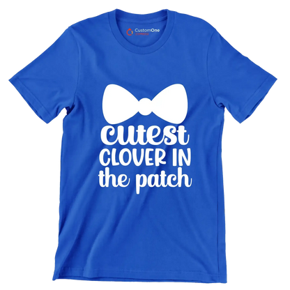 Cutest Clover in the Patch - St. Patrick's Day T-Shirt-Blue-S-Custom One Express