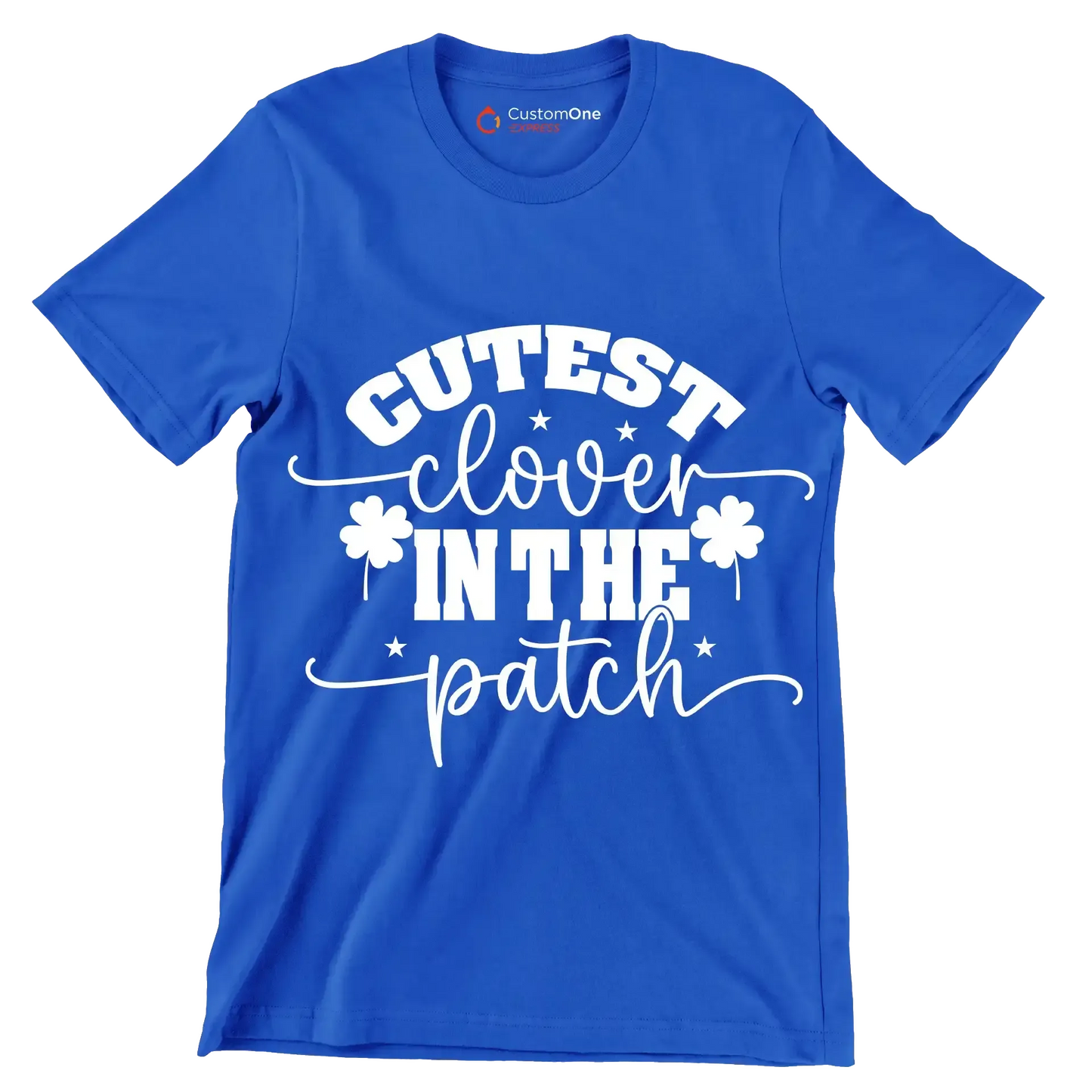 Cutest Clover in the Patch - St. Patrick's Day T-Shirt-Blue-S-Custom One Express