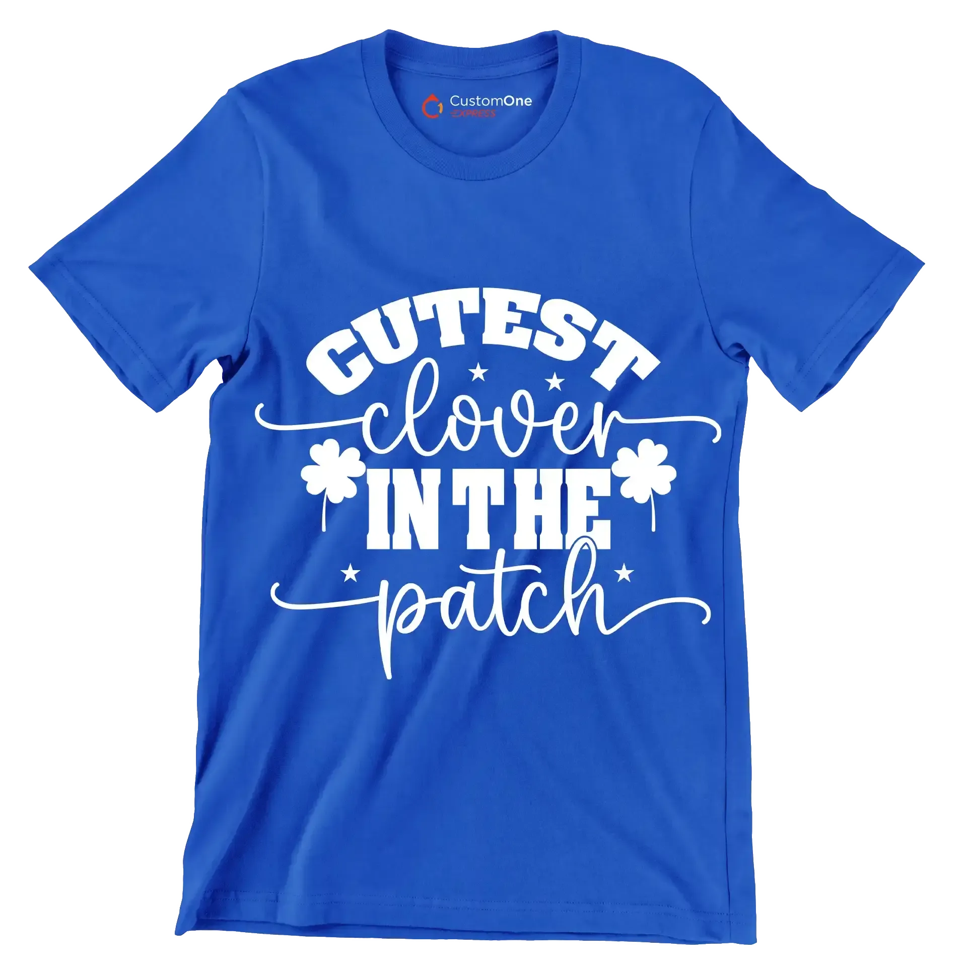 Cutest Clover in the Patch - St. Patrick's Day T-Shirt-Blue-S-Custom One Express