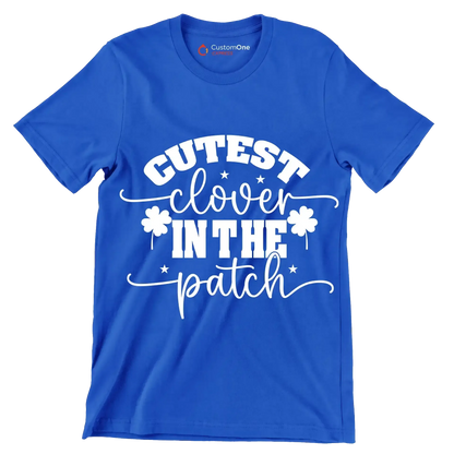 Cutest Clover in the Patch - St. Patrick's Day T-Shirt-Blue-S-Custom One Express