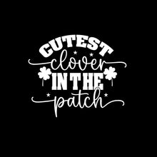 Cutest Clover in the Patch - St. Patrick's Day T-Shirt-Black-S-Custom One Express