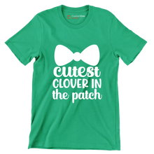 Cutest Clover in the Patch - St. Patrick's Day T-Shirt-Green-S-Custom One Express