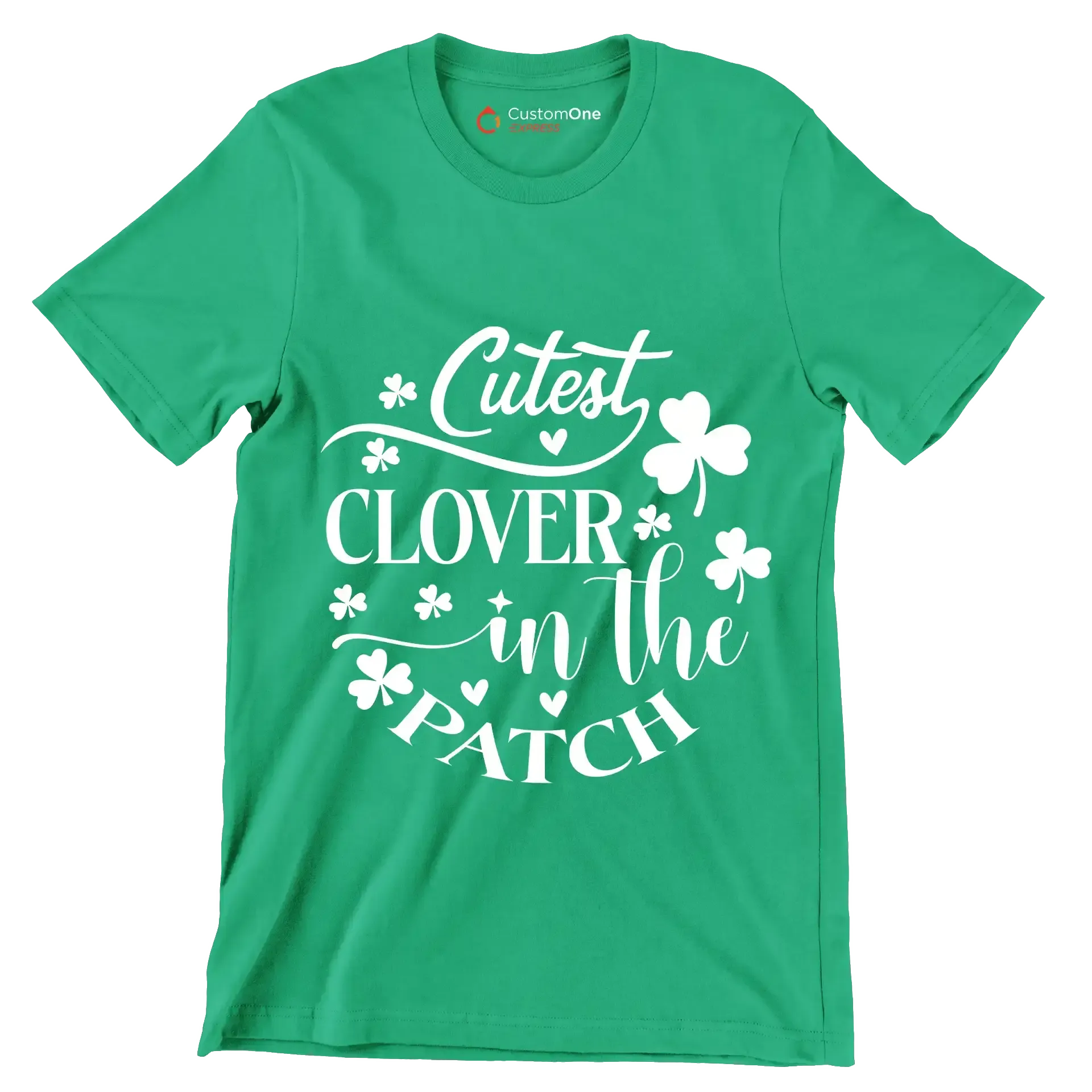 Cutest Clover in the Patch - St. Patrick's Day T-Shirt-Green-S-Custom One Express