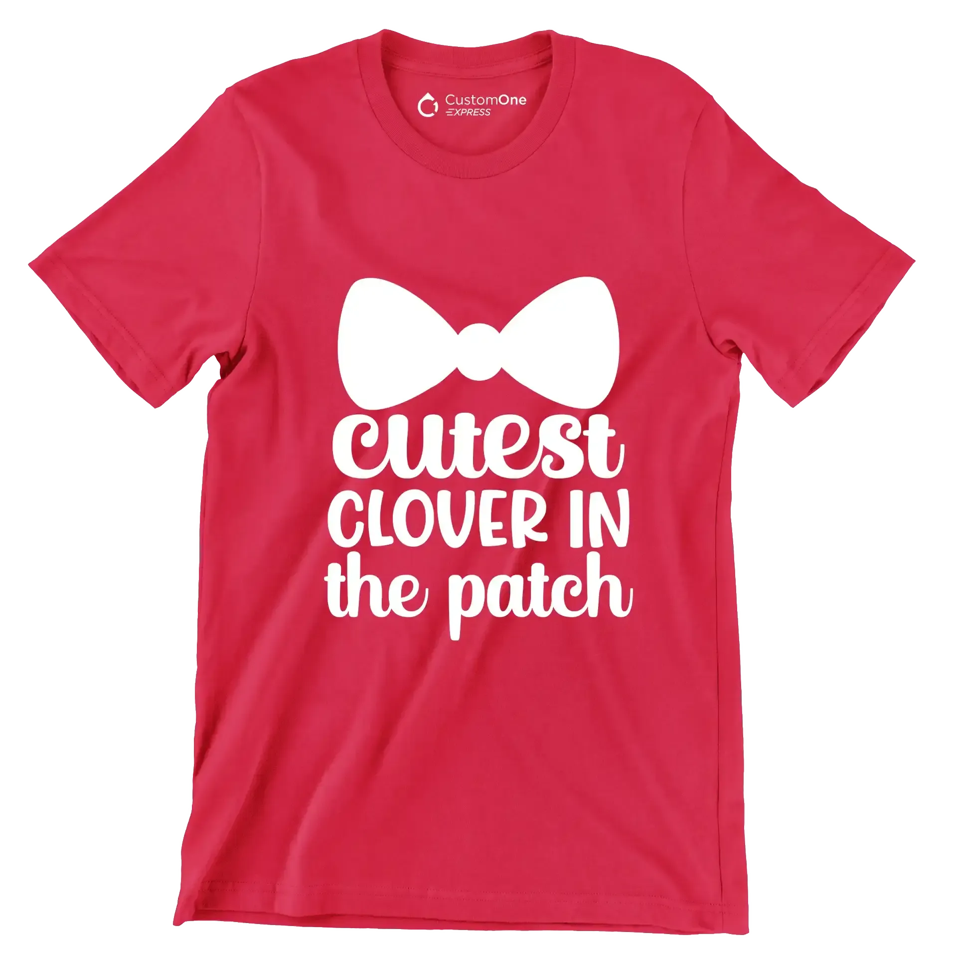 Cutest Clover in the Patch - St. Patrick's Day T-Shirt-Red-S-Custom One Express