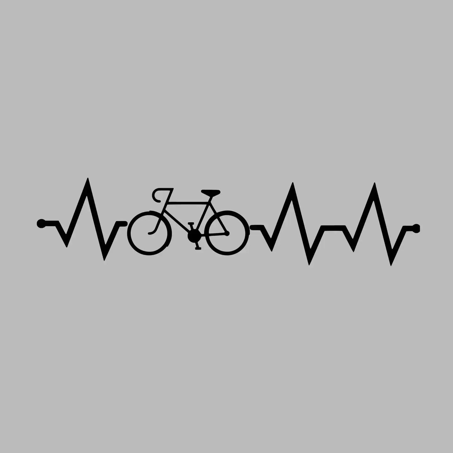 Cycling Heartbeat T-Shirt – Ride with Passion - Bicycle Themed T-Shirt-Blue-S-Custom One Express