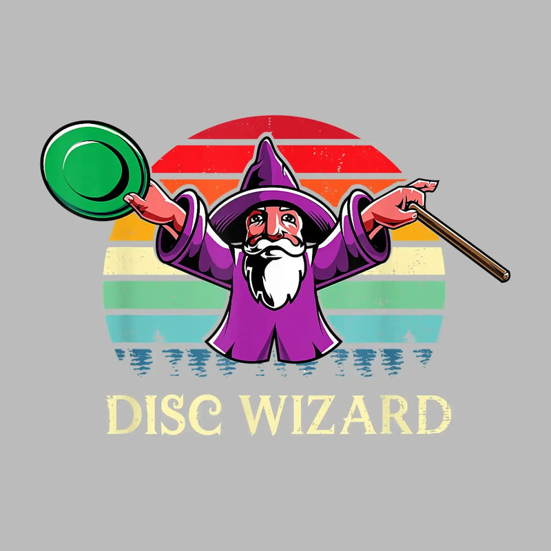 DISC WIZARD - Golf Themed T-Shirt-Black-S-Custom One Express