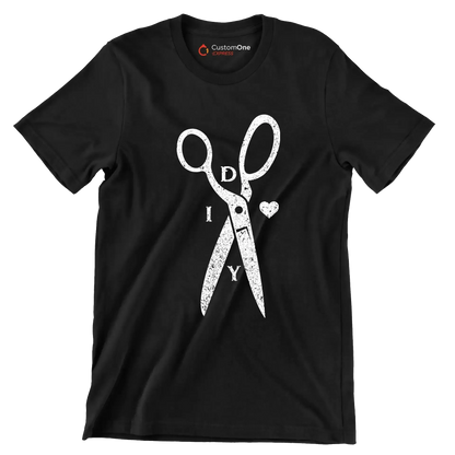 DIY - Motivational Themed T-Shirt-Black-S-Custom One Express