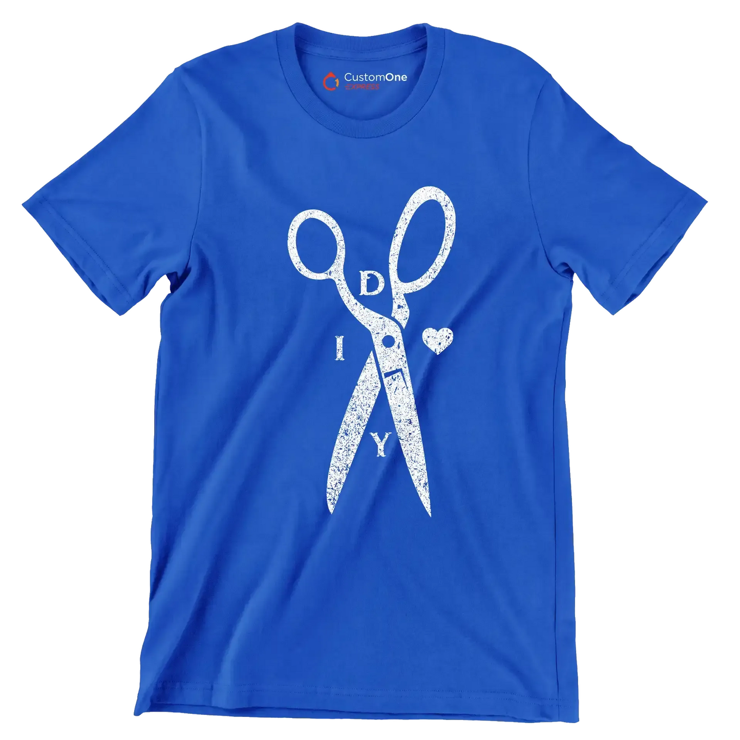 DIY - Motivational Themed T-Shirt-Blue-S-Custom One Express